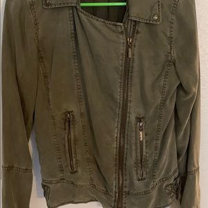 Max jeans military distressed look jacket size xs